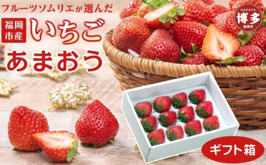 
                  フルーツソムリエが選んだ 福岡市産あまおう＜ギフト箱(12-15粒)＞※一部離島不可
                