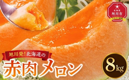 
            【26年発送先行予約】旭川発！北海道の赤肉メロン8kg（4～6玉）2026年7月上旬から発送開始予定 【 果物 くだもの フルーツ メロン 赤肉 赤肉メロン 旬 お取り寄せ 甘い 北海道産 旭川市 北海道 】_01103
          