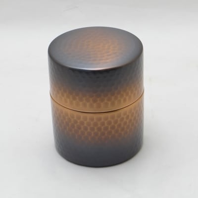 
                  純銅赤銅仕上げ鎚目茶筒 FC016124
                