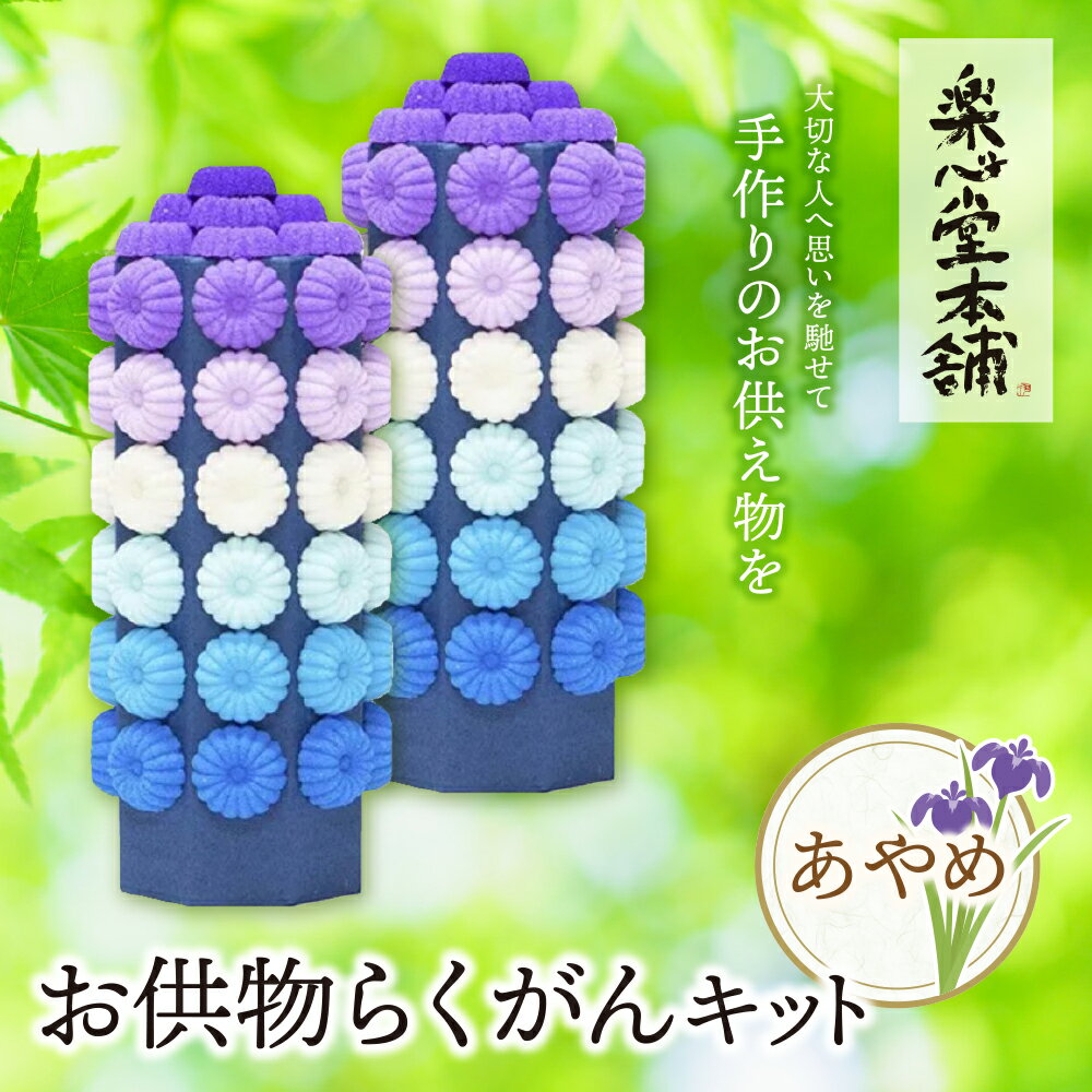 【ふるさと納税】 レビューキャンペーン お供物らくがんキット・あやめ 《福智町チャンス》