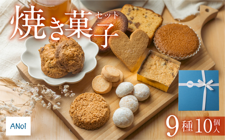 ANoi 焼き菓子セット 9種（ショートブレッド,スノーボール,クッキー,チョコパウンド,フィナンシェ,マドレーヌ）焼き菓子【55-1】