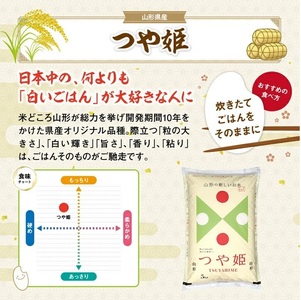SJ0065　【6回定期便】［精米］特別栽培米つや姫　5kg×6回(計30kg) TO