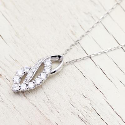 ふるさと納税 韮崎市 ネックレス プラチナ PT900 ダイヤモンド 0.38ct レディース 【f134-d-pt】 |  | 01