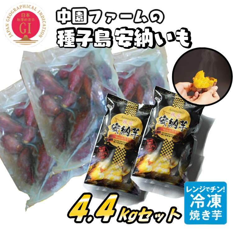 
            冷凍 安納焼いも 中園ファーム ＜ 大容量 業務 サイズ ＋ ギフト サイズ＞ 【375pt】
          