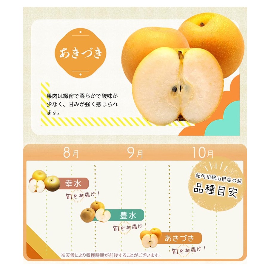 紀州和歌山産の梨 約2kg 化粧箱入◇ ※離島への配送不可 ※2025年8月下旬頃～9月上旬頃に順次発送予定_イメージ4