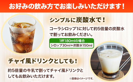 オーガニック クラフトコーラシロップ  6本 希釈タイプ 