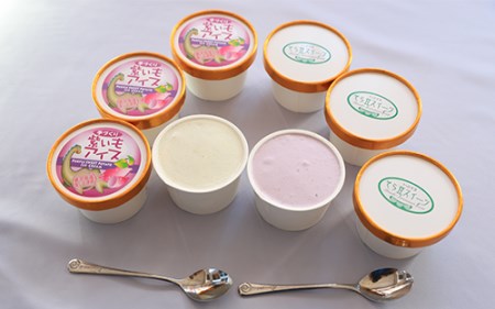 こだわりの逸品 特別な 紫いも アイス と スイーツ そら豆 アイス の8個セット(イッシーホンポ/010-178) そらまめアイスクリーム ソラマメアイス ご当地 アイス