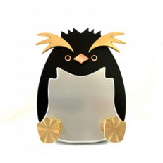 Rockhopper　Penguin(ブラック)　スマホスタンド