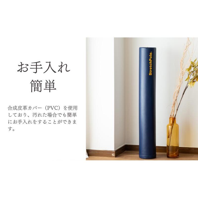 【LPN社製】ストレッチポールEX ネイビー【正規品 セルフケア ストレッチ エクササイズ 腰痛 肩こり 体幹 コアトレ】 100F072_イメージ3