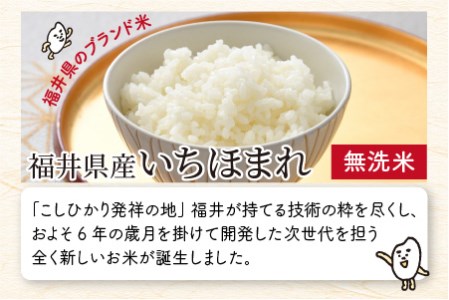 【令和5年産】定期便 ≪3ヶ月連続お届け≫ 福井県のブランド米 いちほまれ 無洗米 2kg × 3回 計6kg 【 無洗米 人気 品種 ブランド米 特A 】 [A-6151]