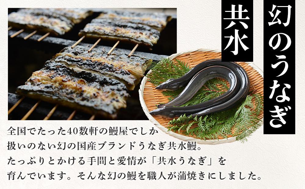 幻の国産ブランド鰻　共水うなぎのかば焼き　1串（約115g）タレ・山椒付き　極上の甘みとうまみ、ふっくらとした食感【鰻 魚介類 水産 食品 人気 おすすめ 送料無料】