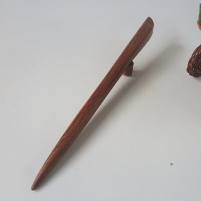 ふるさと納税 小牧市 木製かんざし リーフ型 標準サイズ (ローズウッド) [195S28-05]