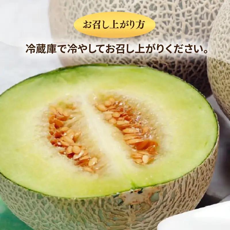 【先行予約】アンデスメロン 花咲乙女 3～5玉入 3～5L 《甘くまろやか！青肉で果汁たっぷり》／ 期間限定 果物 フルーツ 産地直送 ※2027年6月下旬より順次発送 [aw003-a008]
