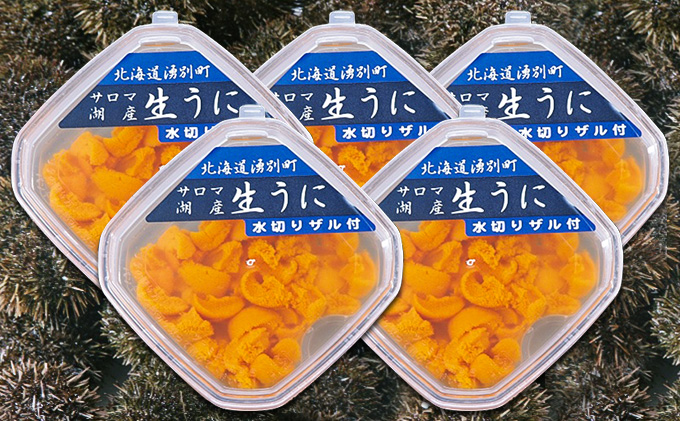 先行予約 2024年4月から配送北海道 湧別町 塩水 生うに 100g×5 ウニ うに 雲丹 エゾバフンウニ 魚貝類 海鮮 海の幸 サロマ湖産 とろける口溶け 深い旨味 つまみ お酒のあて