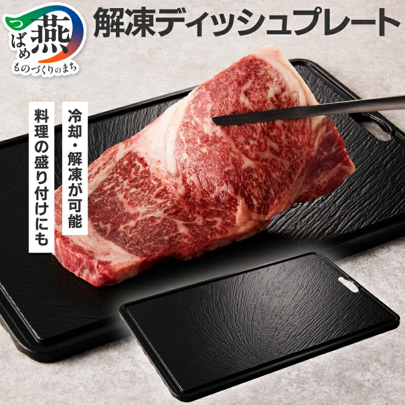 【ふるさと納税】 解凍ディッシュプレート 解凍プレート 解凍皿 板厚0.8cm 熱伝導 アルミニウム合金 自然解凍 粗熱取り 保冷にも キッチン用品 キッチンツール 杉山金属 新潟県 燕市 燕三条