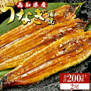 【ふるさと納税】高知県産養殖うなぎ蒲焼 100～120g 2尾セット(合計200g以上) - 土用の丑の日 鰻 ウナギ かばやき 蒲焼き うな丼 うな重 贈り物 ギフト お礼 御礼 感謝 タレ付き 須崎市道の駅 高知県 香南市【冷凍】ss-0044