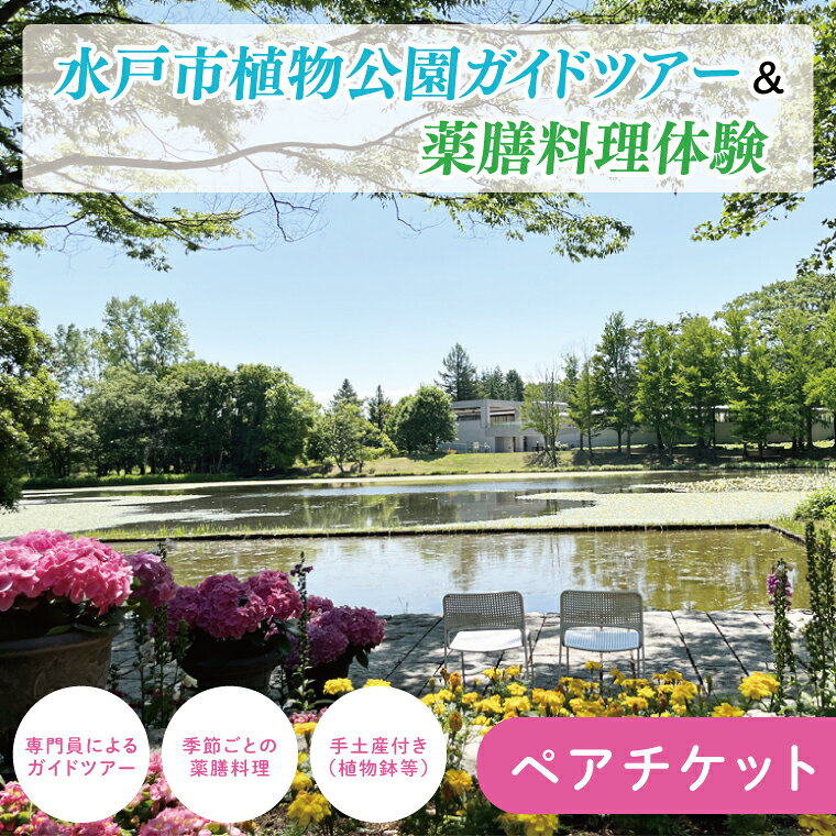 【ふるさと納税】【数量限定】水戸市植物公園ガイドツアー＆薬膳料理体験（ペアチケット）【花 グリーン 癒し 薬膳 漢方 薬膳料理 カレー 薬膳カレー 体験ツアー お土産付き ガイドツアー ガイド 水戸市 茨城県】（KD-1）