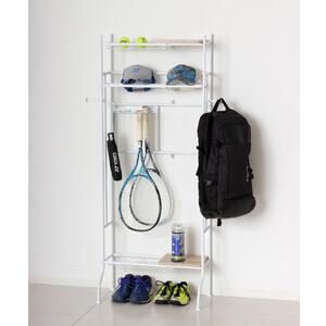 スポーツ用品ラック ホワイト