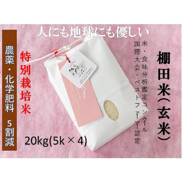【ふるさと納税】【2025年産新米】【農薬化学肥料5割減】魚沼産コシヒカリ 苗場プリンセス 特別栽培米 玄米 20kg（5kg×4袋）