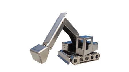 板金ミニカーセット ショベルカー完成品＋フォークリフト組立キット ワークワクワク河内長野