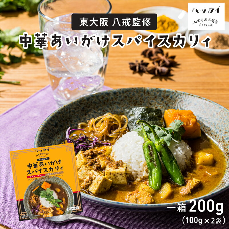 【ふるさと納税】 ＼八戒監修／深いスパイスを楽しめる中華あいがけスパイスカリィ 【 カレー カリィ あいがけ 麻婆 中華 チキン グルメ 】