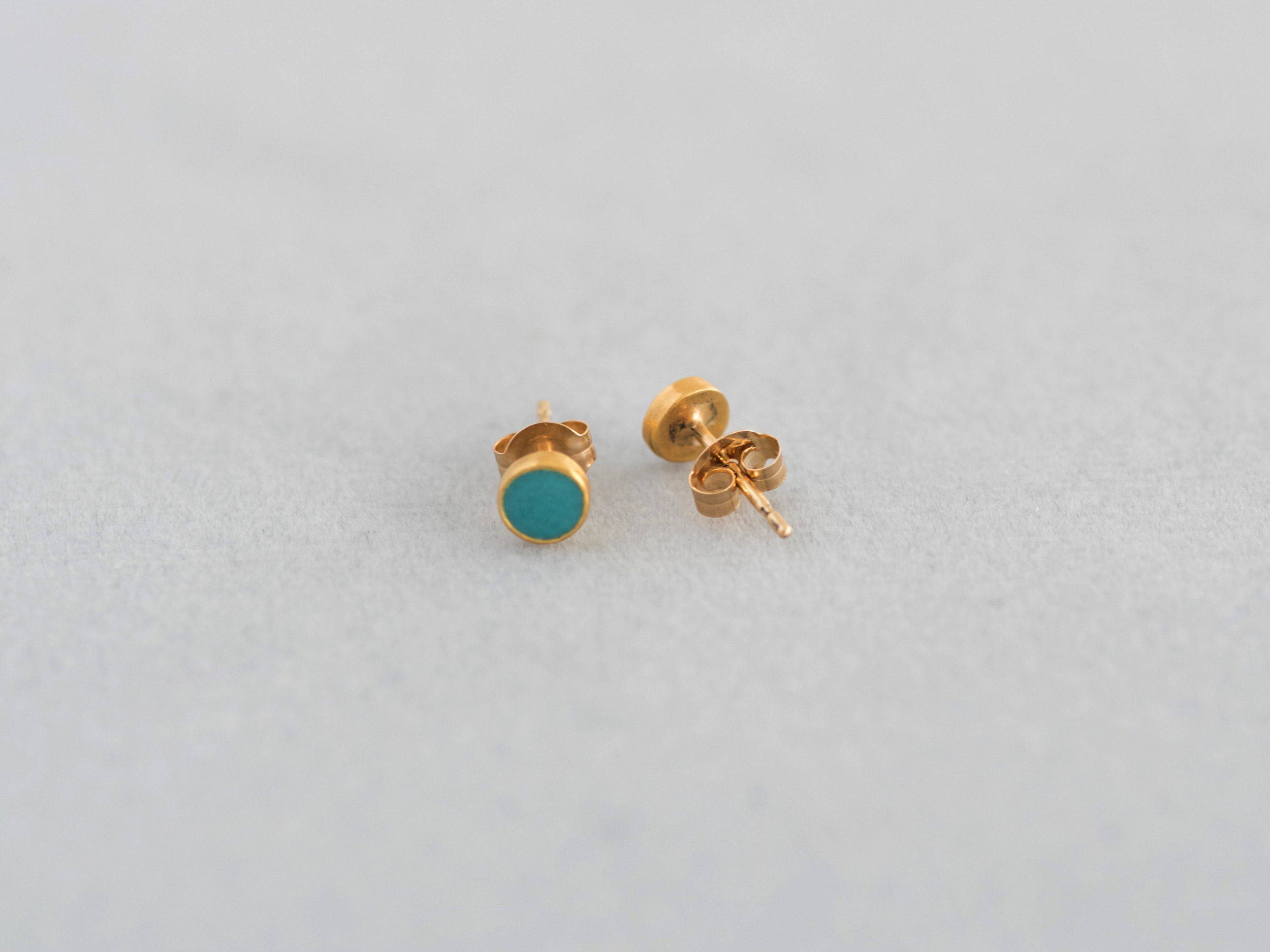 Kenichi Kondo　Point pierce（七宝ピアス）・ターコイズ