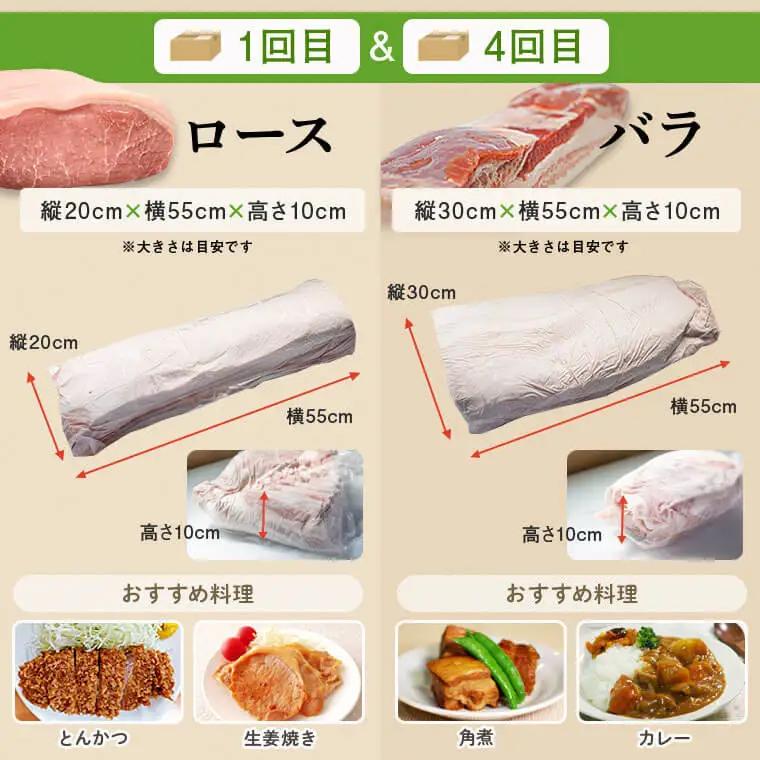 【6回定期便】 鹿児島県産 豚1頭 ブロックセット(総量約50kg前後) 豚肉【大将食品】G05032