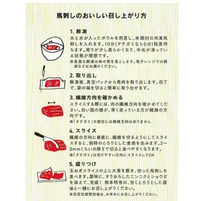 ふるさと納税 美里町 【3ヵ月毎定期便】熊本　馬刺し　赤身300g(美里町)全3回 |  | 01