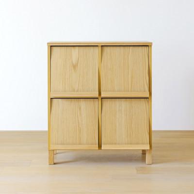 ふるさと納税 筑後市 本棚 レッチェ 77マガジンレコードラック オーク【10年保証】【高野木工】