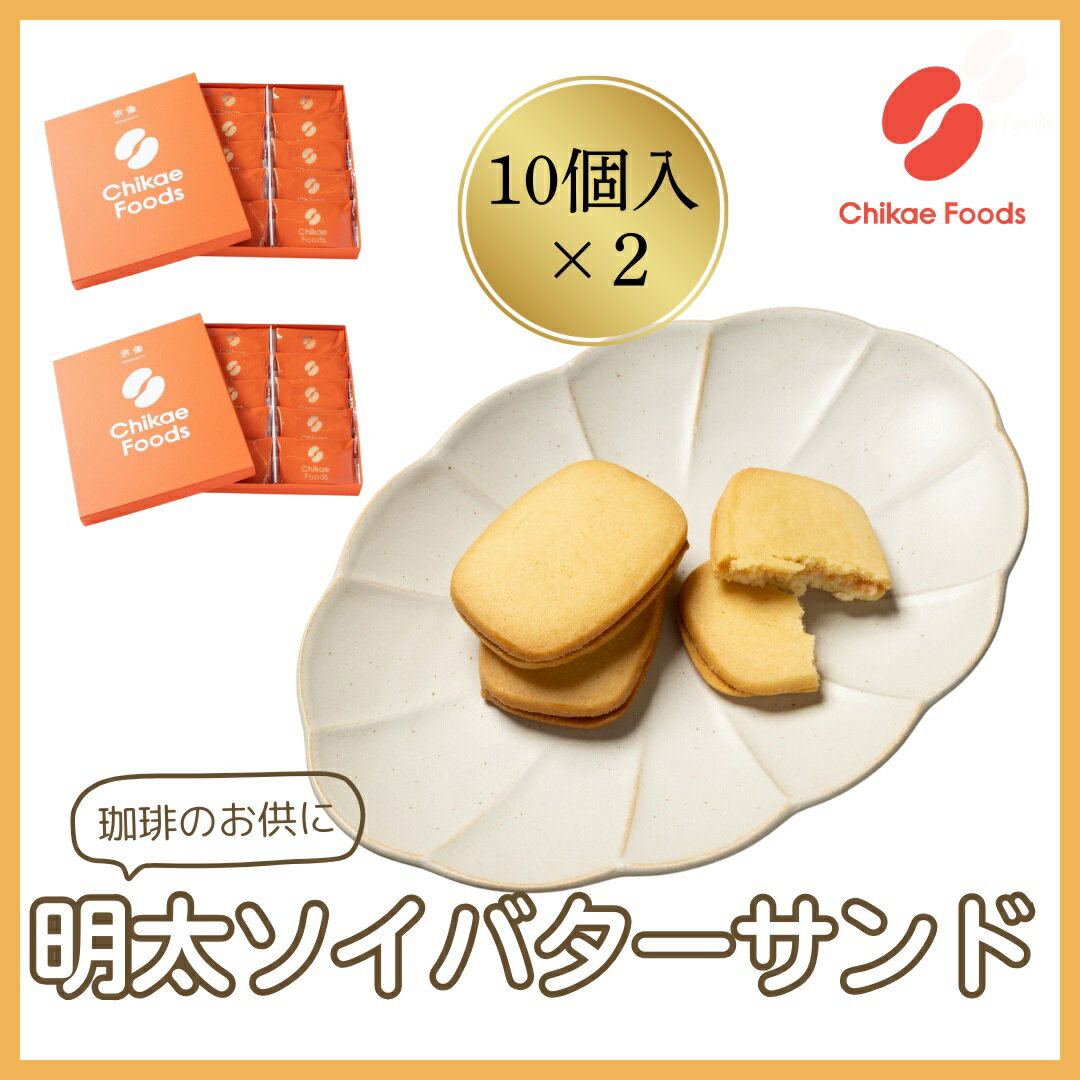 【ふるさと納税】明太ソイバターサンド（10枚入り×2箱）【ちかえフーズ】_HA1670 送料無料おつまみ おやつ