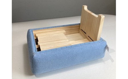 まくら正座椅子（子供・ペット安全基準生地）ブルー |枕 枕 枕 枕 枕 まくら　座椅子 057-02