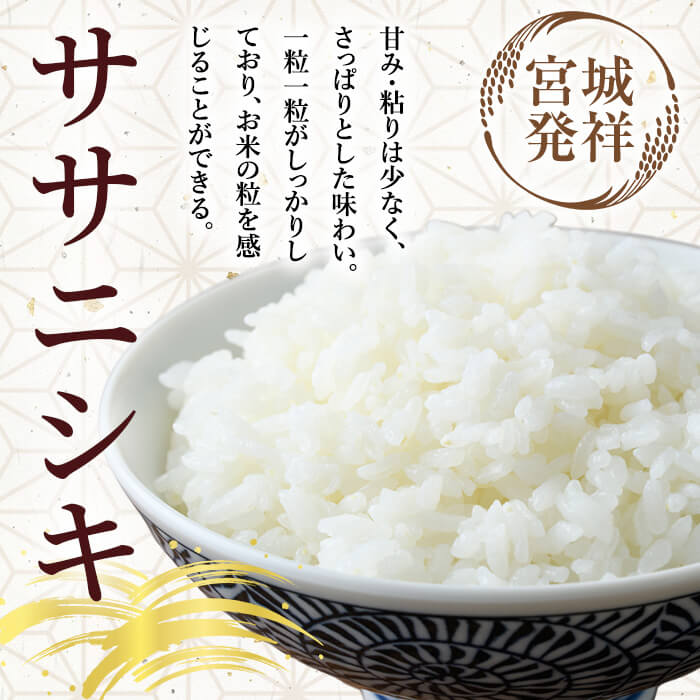 【令和6年産】＜6か月定期便＞特別栽培米 ササニシキ 14kg×6回(合計84kg) お米 おこめ 米 コメ 白米 ご飯 ごはん おにぎり お弁当 頒布会【農事組合法人若木の里】ta253