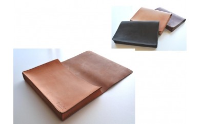 レザーＡ４収納クラッチ（茶）