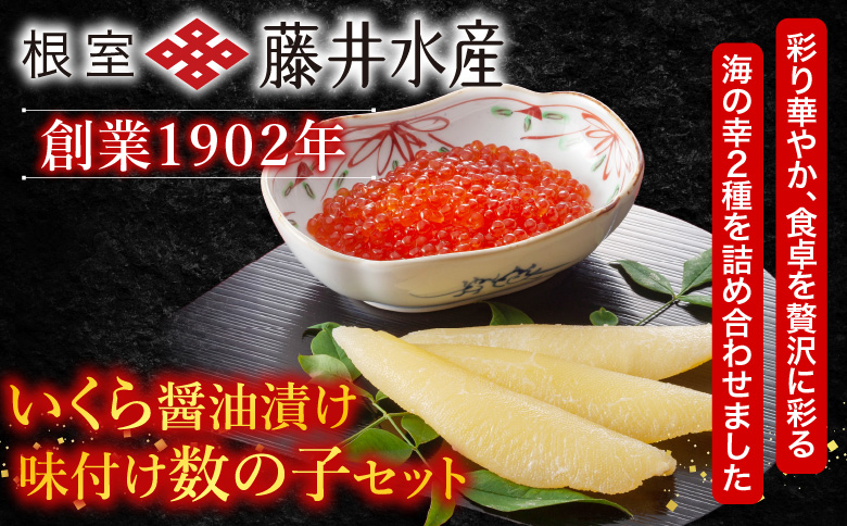 <年内配送可>＜鮭匠ふじい＞いくら120g・数の子240g A-42088
