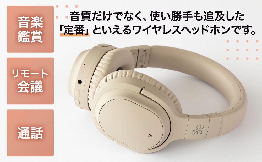 ワイヤレスヘッドホン ag WHP01K /ノイズキャンセリング/ノイキャン/ANC/マイク付き