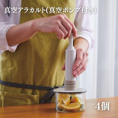 ふるさと納税 加西市 期間限定寄附額 [ 真空 アラカルト 4個 セット ] 真空ポンプ 付き [No5698-2292]