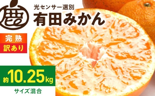 
                  【2026年先行予約】家庭用 完熟有田みかん 約10kg+250g（傷み補償分）【わけあり・訳あり】【光センサー選果】_ZH6320n
                