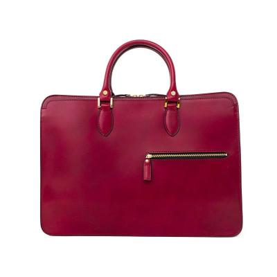 ふるさと納税 福岡市 FogliaA4ビジネスバッグ ボルドーレッド SR004VC01