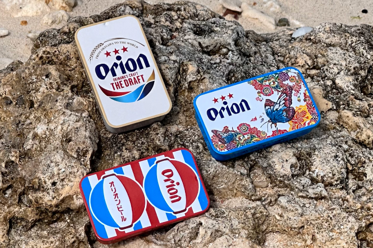 Orionビールミント缶　12缶セット(3種類×各4缶)｜沖縄 沖縄県 オリオンビール オリオン Orion ミント缶 ミント タブレット 沖縄限定 人気 定番 お土産 贈り物 ギフト セット 送料無
