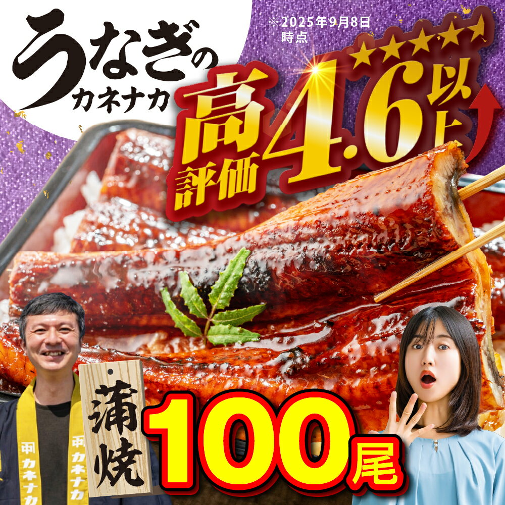 【ふるさと納税】国産うなぎ蒲焼 100尾 訳あり 大容量 うなぎ 鰻 ウナギ unagi 蒲焼 国産 人気 ランキング わけあり 簡単調理 冷凍 簡易包装 お歳暮 お中元 土用の丑の日 丑の日 ギフト お取り寄せ タレ付 山椒 おすすめ 高級 うなぎのカネナカ 愛知県 豊橋市 送料無料