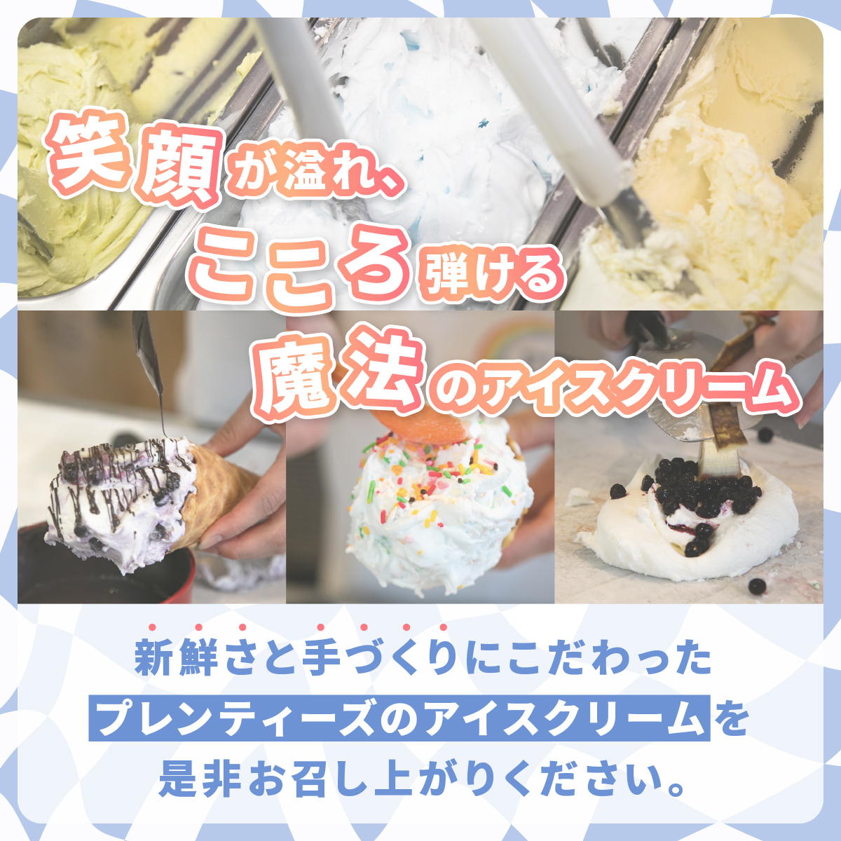 湘南茅ヶ崎の人気店 プレンティーズのアイスクリーム＆ワッフルセット【のし有】 湘南 人気 スイーツ アイス デザート プレミアム カップ 詰め合わせ セット 食べ比べ プチ贅沢 贈り物 ギフト プレゼ