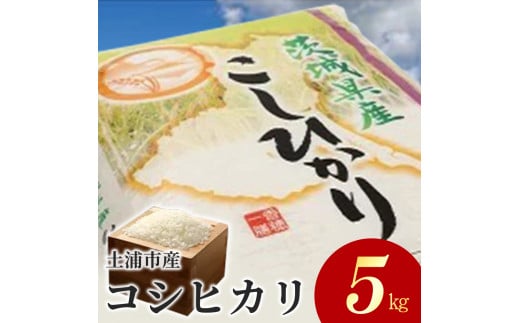 【先行予約】令和6年産米 土浦市産 コシヒカリ 精米5kg ｜ 茨城県土浦市のお米が収穫される旧新治村地区は、ホタルが舞うのどかな里です ※離島への配送不可　※2024年9月下旬～2025年8月上旬頃より順次発送予定