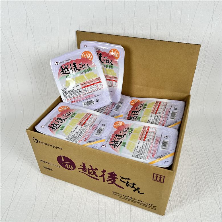 【たんぱく質調整食品】【12ヶ月定期便】 1/40 越後ごはん 150g×20個×12回 バイオテックジャパン 越後シリーズ 1V61211