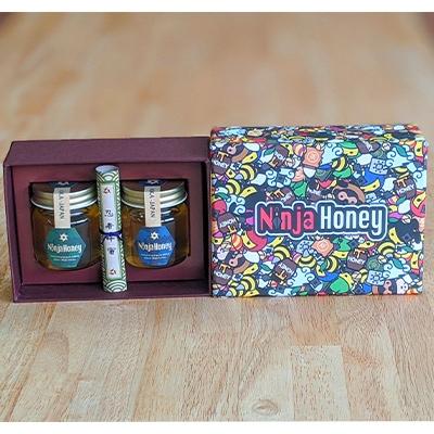 ふるさと納税 甲賀市 滋賀県甲賀市産純粋天然生はちみつ Ninja Honey(ニンジャハニー)50ml 2本セット