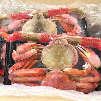 ふるさと納税 根室市 カット済みボイルずわい蟹姿2尾(計1〜1.1kg) B-47006 |  | 01