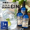 【ふるさと納税】オキナワ ジン 700ml 3本 GIN まさひろ酒造 クラフトジン 国産 泡盛 焼酎 沖縄 地酒 スピリッツ シークヮーサー 柑橘 家飲み 宅飲み お酒 人気 おすすめ 酒 35000円 沖縄産 セット プレゼント ギフト 父の日 さけ 瓶 送料無料