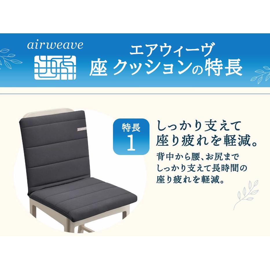 エアウィーヴ 座 クッション ブラック_イメージ3