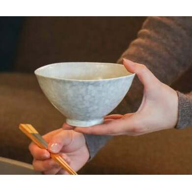 有田焼 グレーマットホワイト ルリマットホワイト ペア茶碗 お茶碗 夫婦茶碗 お茶碗 おしゃれ お茶碗 シンプル お茶碗 軽量 お茶碗 山忠 A14-110_イメージ4