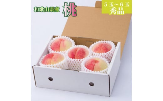 
            和歌山県産 桃 5玉～6玉 約1.5kg 秀品 2025年7月上旬から2025年8月下旬発送予定 【US35】
          
