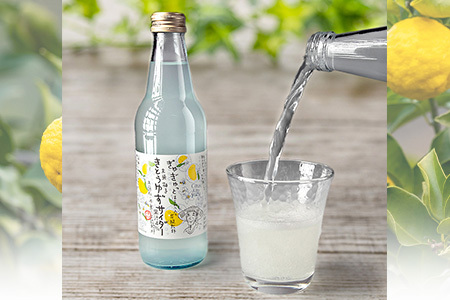 きとうゆずサイダー　340ｍｌ×12本セット ゆず  サイダー 飲み物 ジュース OM-28